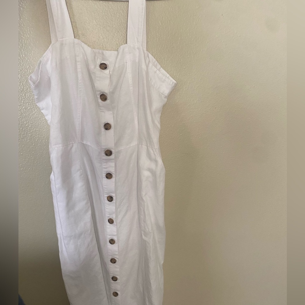 LOFT Ivory Button-Up Blouse